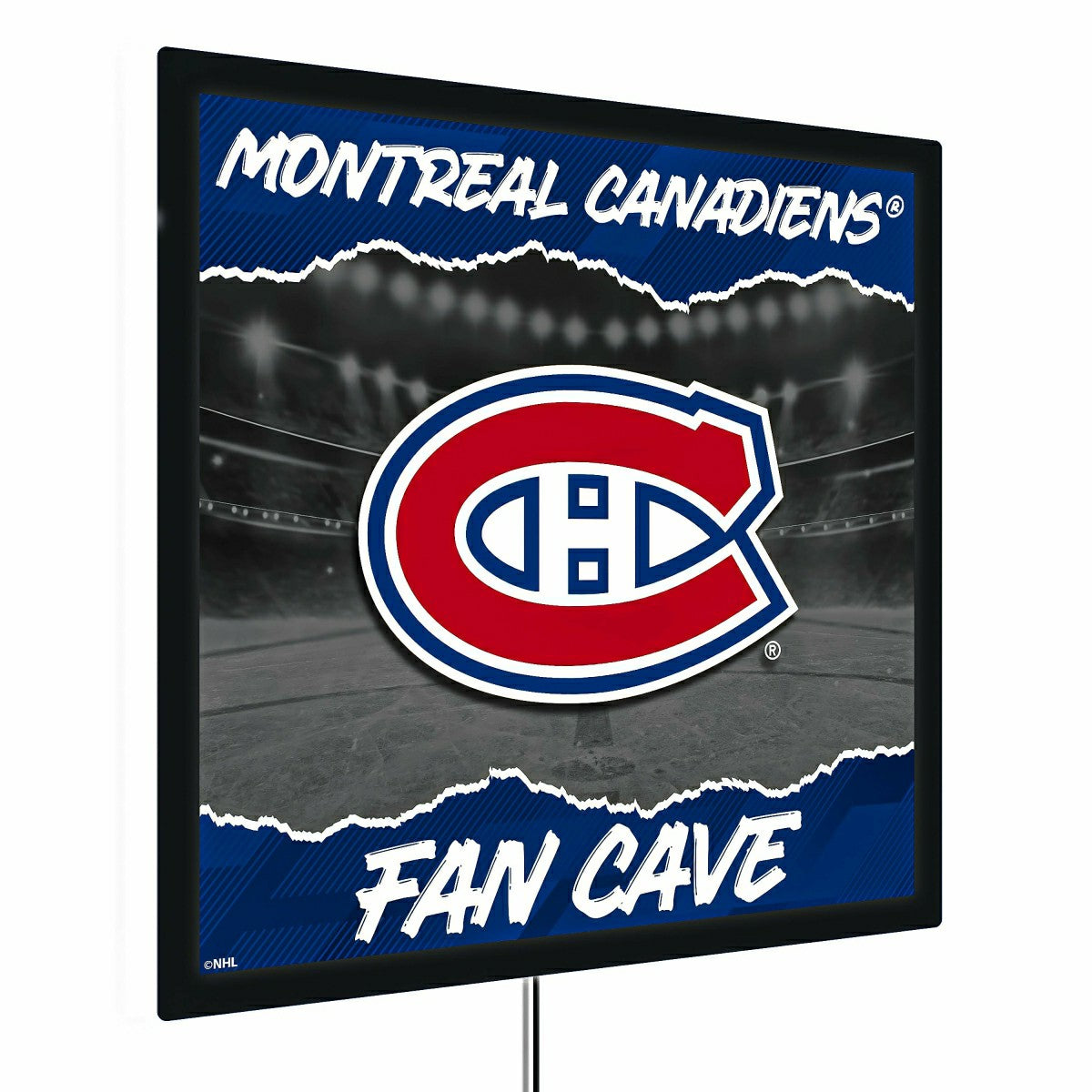 Montreal Canadiens 23"H x 23"L LED Wall Decor, Edgelite, Square, NHL, Home