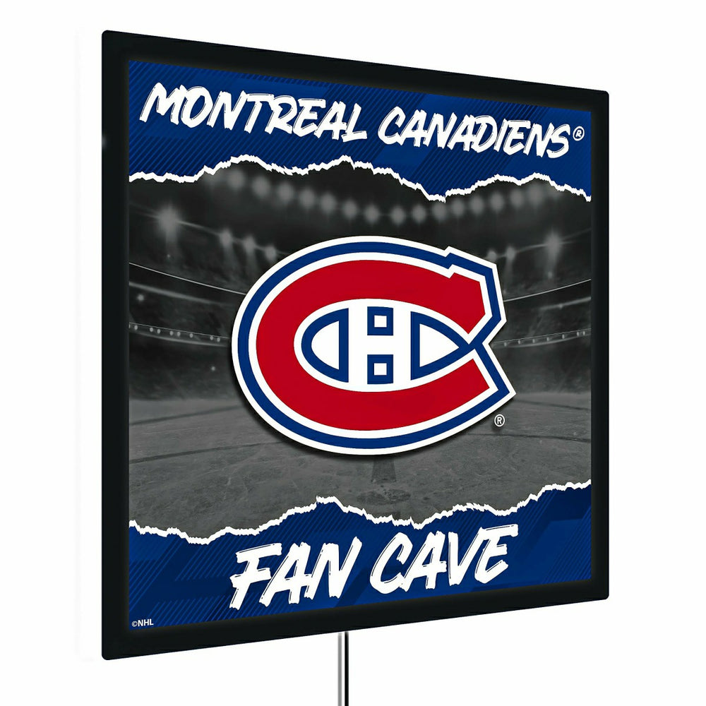 Montreal Canadiens 23"H x 23"L LED Wall Decor, Edgelite, Square, NHL, Home