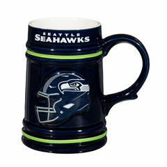 Seattle Seahawks Ceramic Stein Cup, 24oz, Home, NFL