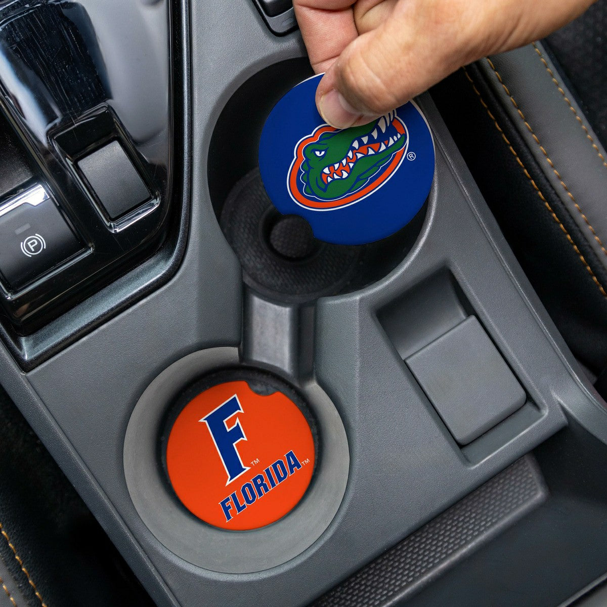 University of Florida Car Coaster Set, 2pc, Home, Collegiate