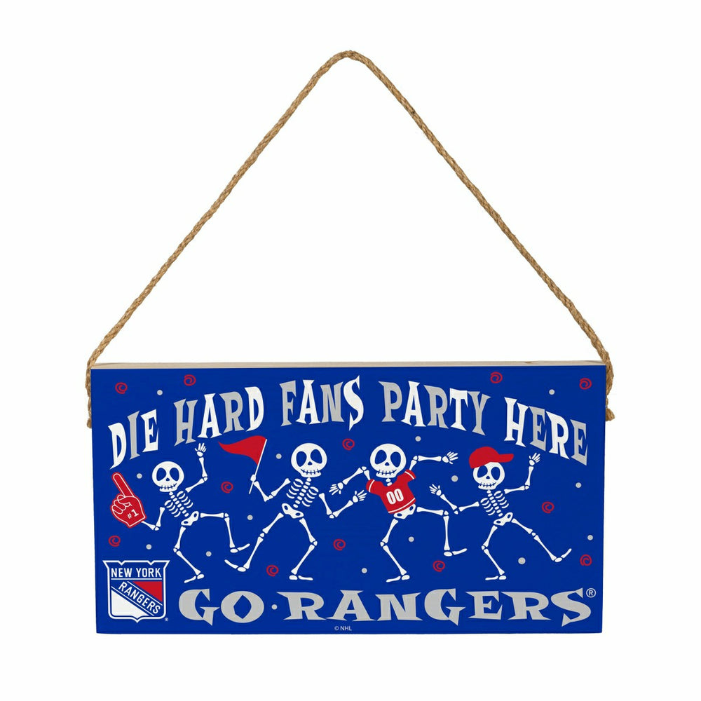 New York Rangers Halloween Wood Wall Sign, 6x11, NHL, Home