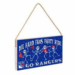 New York Rangers Halloween Wood Wall Sign, 6x11, NHL, Home
