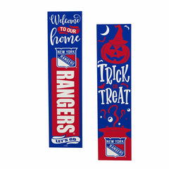 New York Rangers 47" Double Sided Leaner, Halloween, NHL, Home