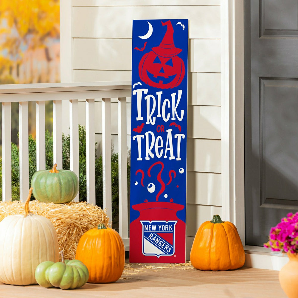 New York Rangers 47" Double Sided Leaner, Halloween, NHL, Home