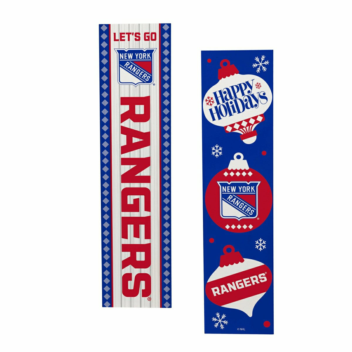 New York Rangers 47" Double Sided Leaner, Christmas, NHL, Home