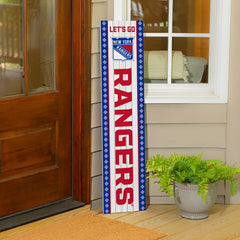 New York Rangers 47" Double Sided Leaner, Christmas, NHL, Home