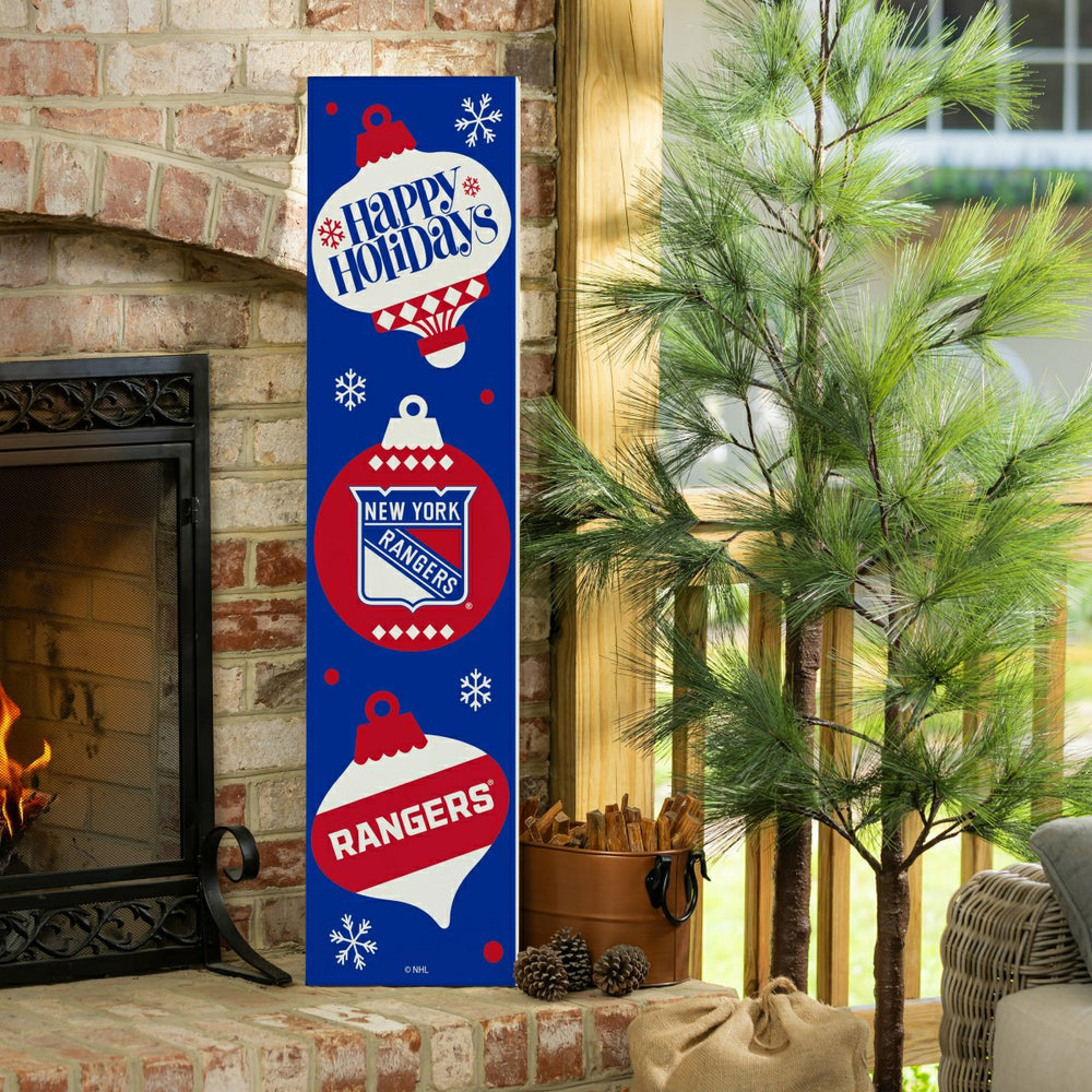 New York Rangers 47" Double Sided Leaner, Christmas, NHL, Home