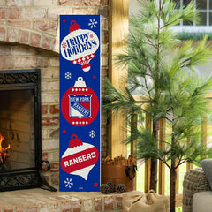 New York Rangers 47" Double Sided Leaner, Christmas, NHL, Home