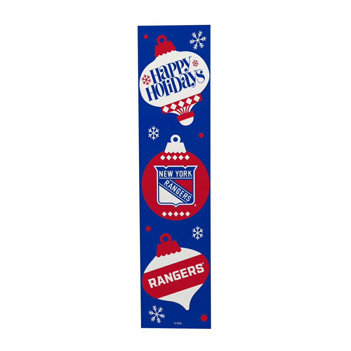 New York Rangers 47" Double Sided Leaner, Christmas, NHL, Home