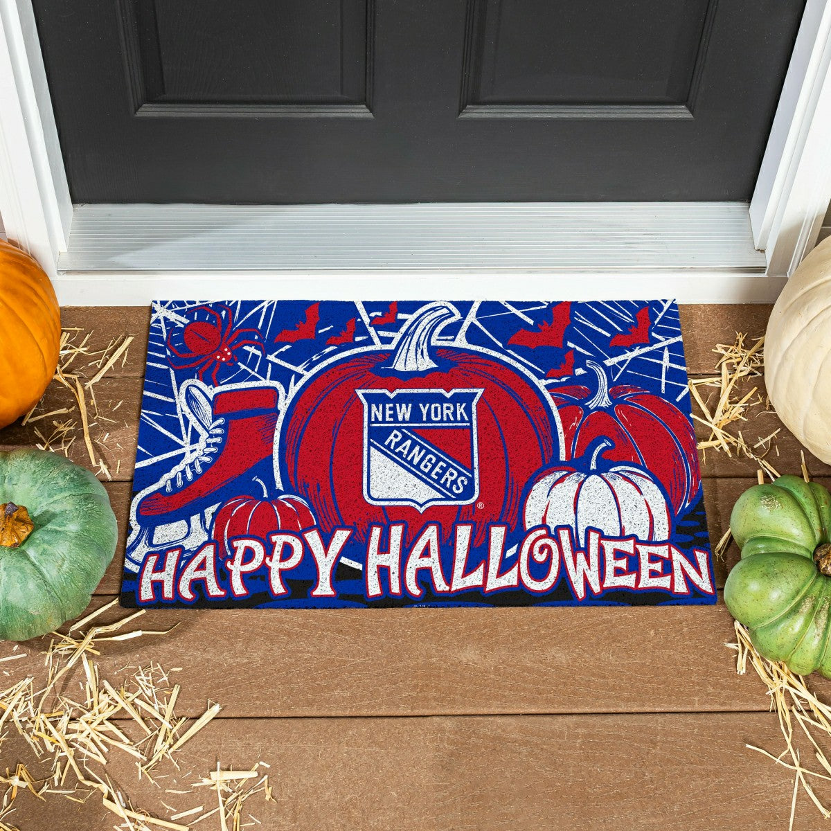 New York Rangers Halloween PVC Mat, 28"x16", NHL