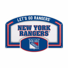 New York Rangers USA Embossed Steel Wall Sign, 11" x 17", NHL, Home