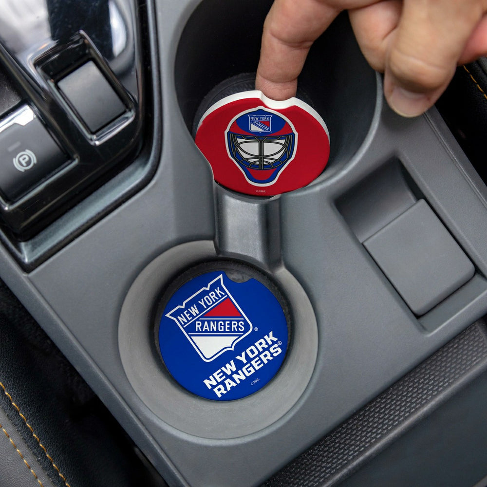 New York Rangers Car Coaster Set, 2pc, NHL, Home