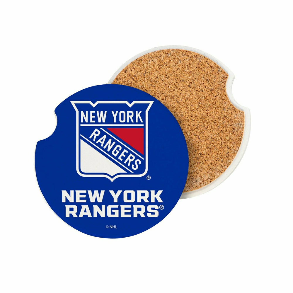 New York Rangers Car Coaster Set, 2pc, NHL, Home
