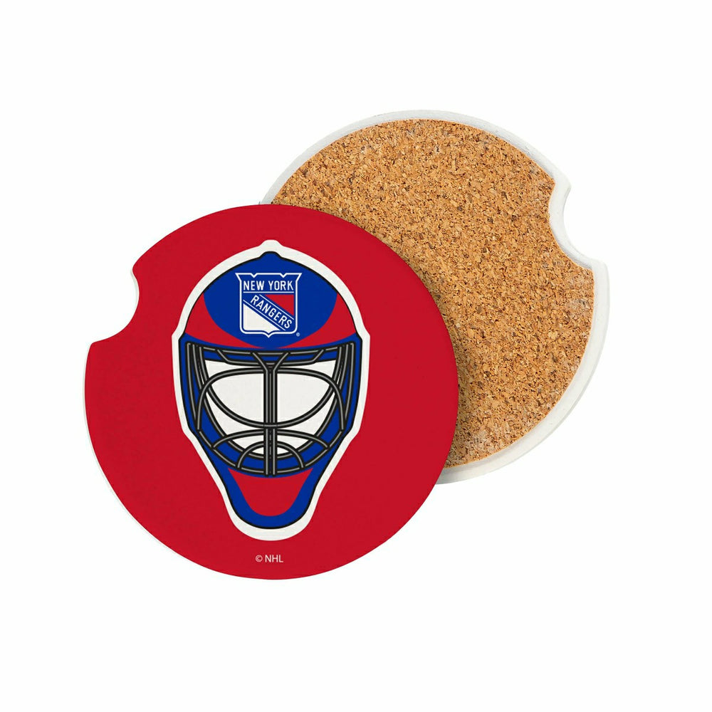 New York Rangers Car Coaster Set, 2pc, NHL, Home