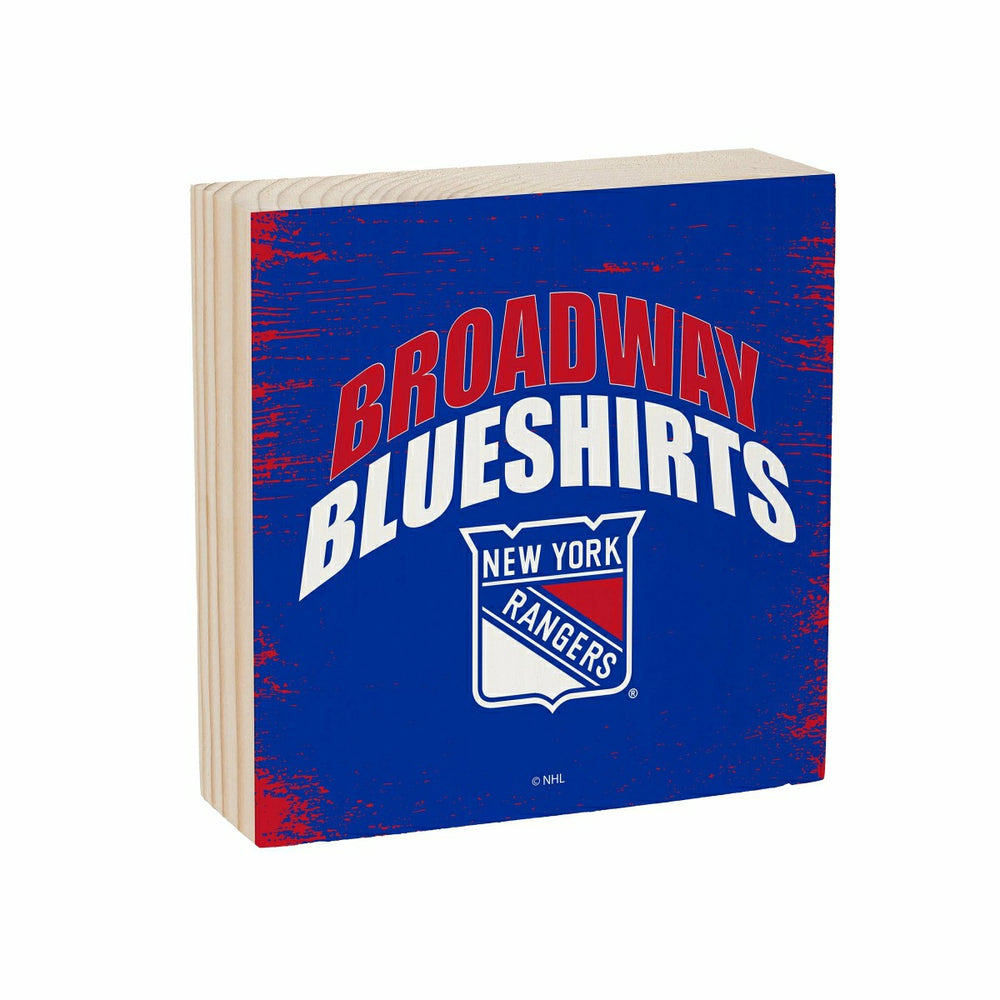 New York Rangers Plock, Down Home Fans, 6x6, NHL, Home