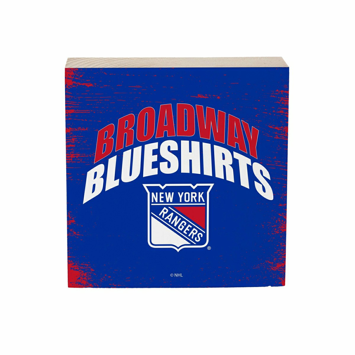 New York Rangers Plock, Down Home Fans, 6x6, NHL, Home