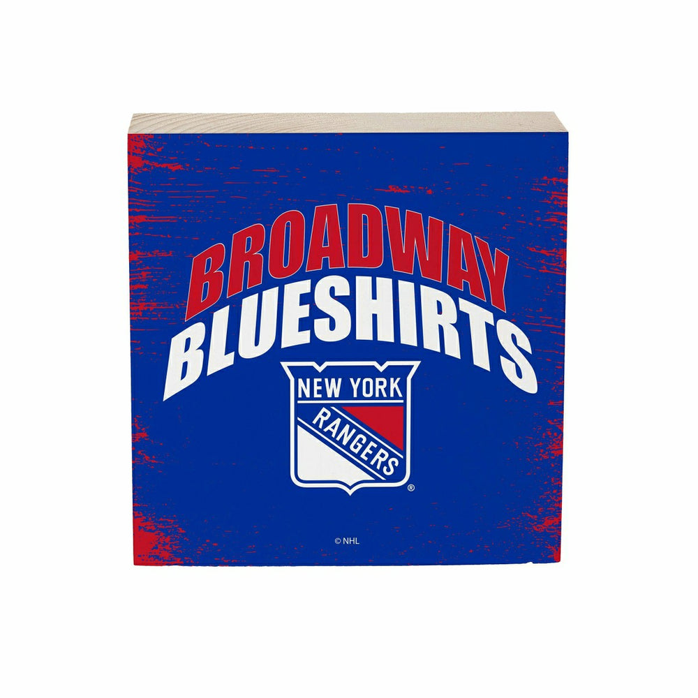 New York Rangers Plock, Down Home Fans, 6x6, NHL, Home