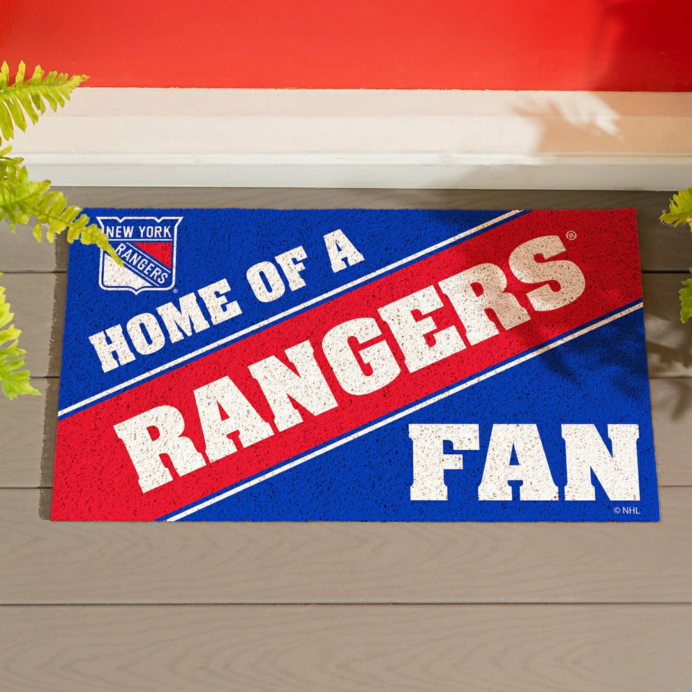 New York Rangers, PVC Mat COLOR, Home of a Fan, NHL
