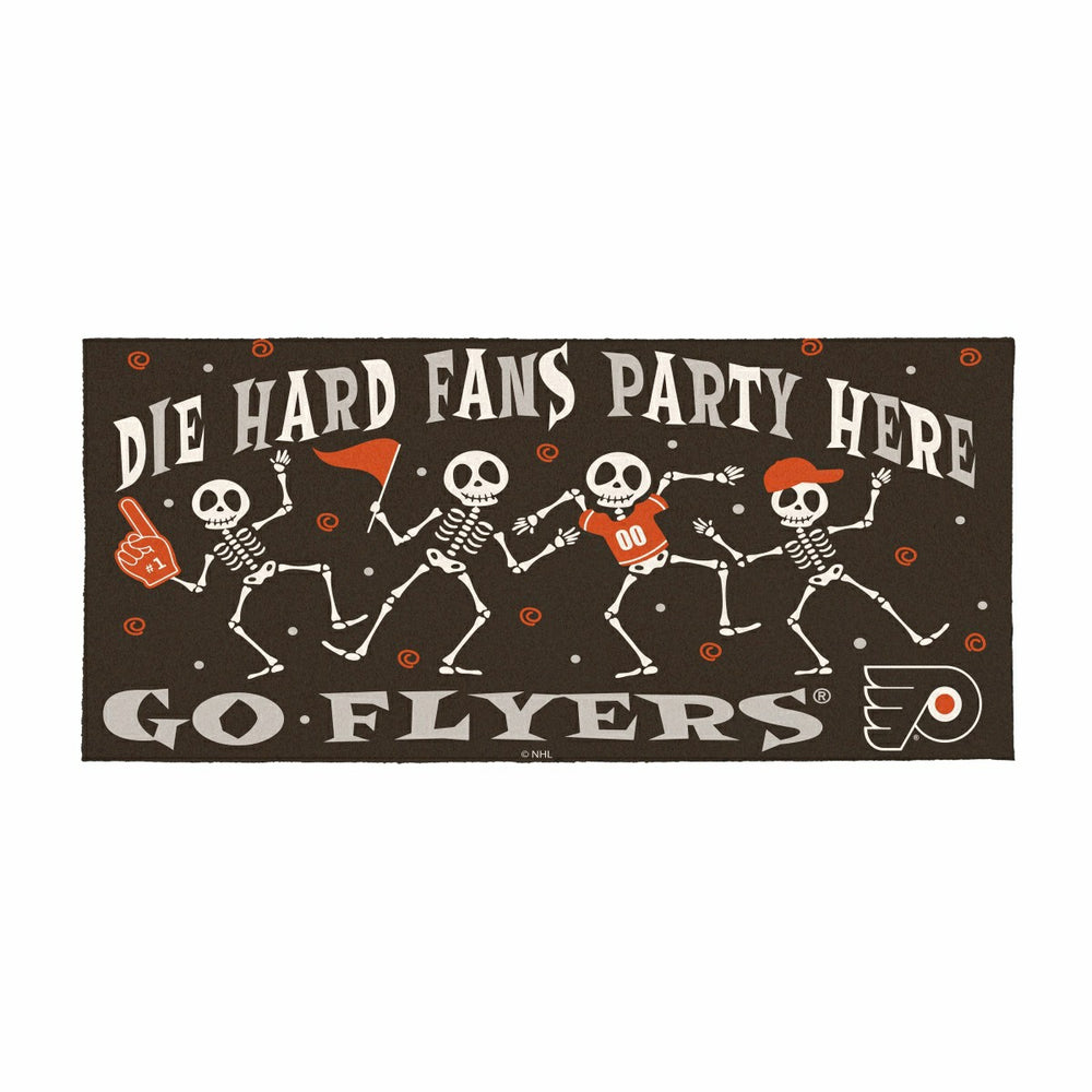 Philadelphia Flyers Flocked Coir Halloween Sassafras Switch Mat, 22"x1, NHL