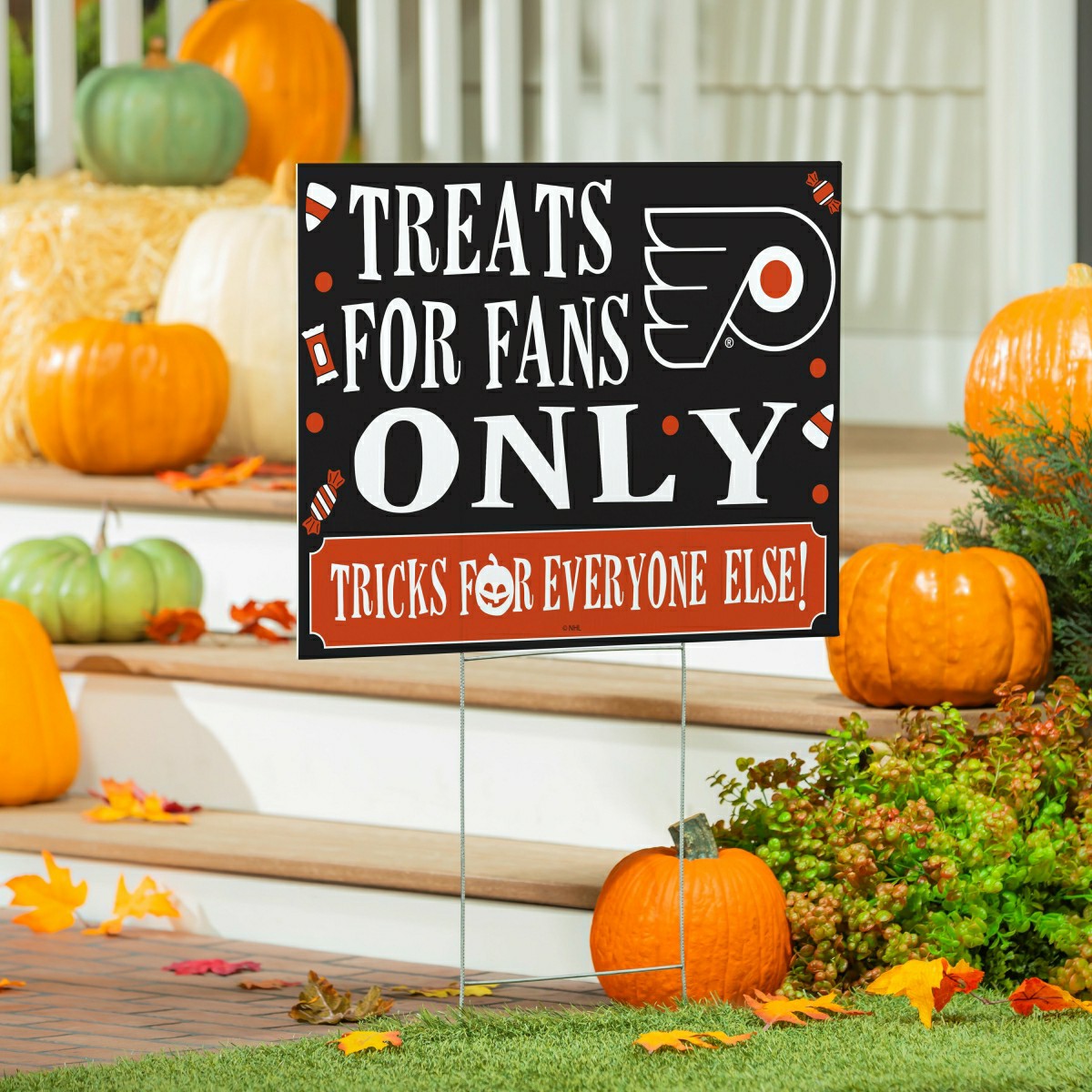 Philadelphia Flyers Yard Sign, Halloween Treats for Fans, NHL, Home