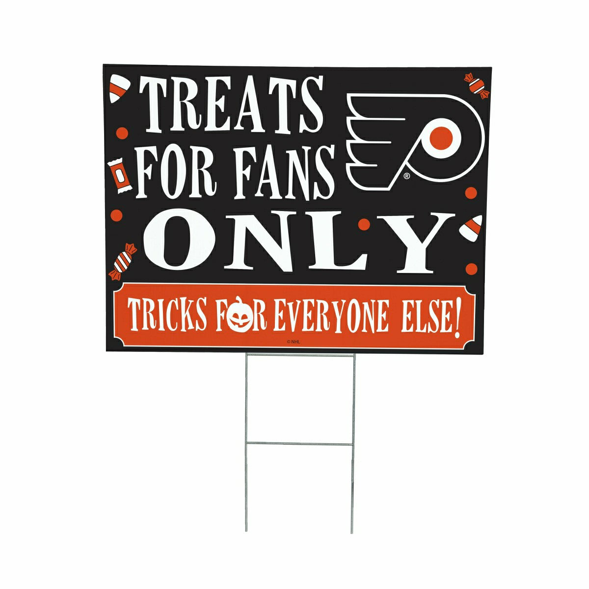 Philadelphia Flyers Yard Sign, Halloween Treats for Fans, NHL, Home