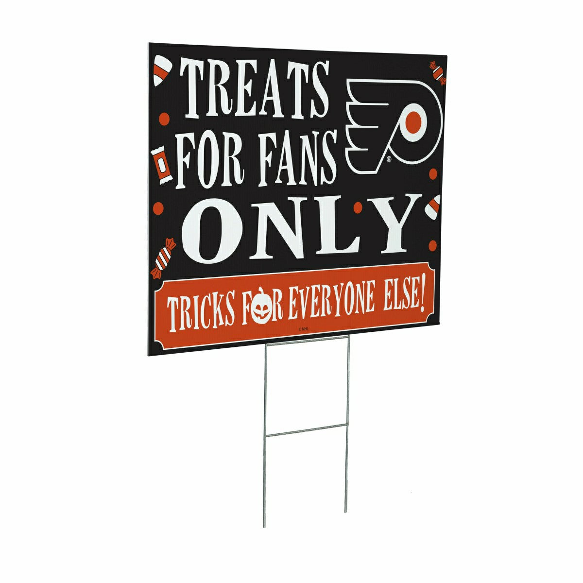 Philadelphia Flyers Yard Sign, Halloween Treats for Fans, NHL, Home