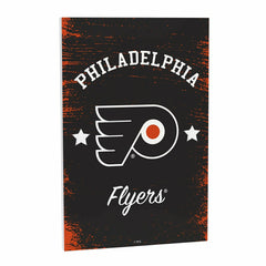 Philadelphia Flyers Wood Wall Sign, 16x24, NHL, Home