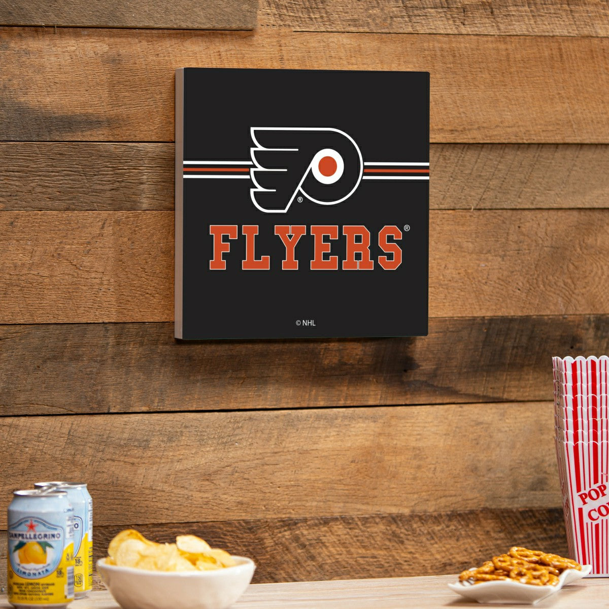 Philadelphia Flyers Wood Wall Sign, 12x12, NHL, Home