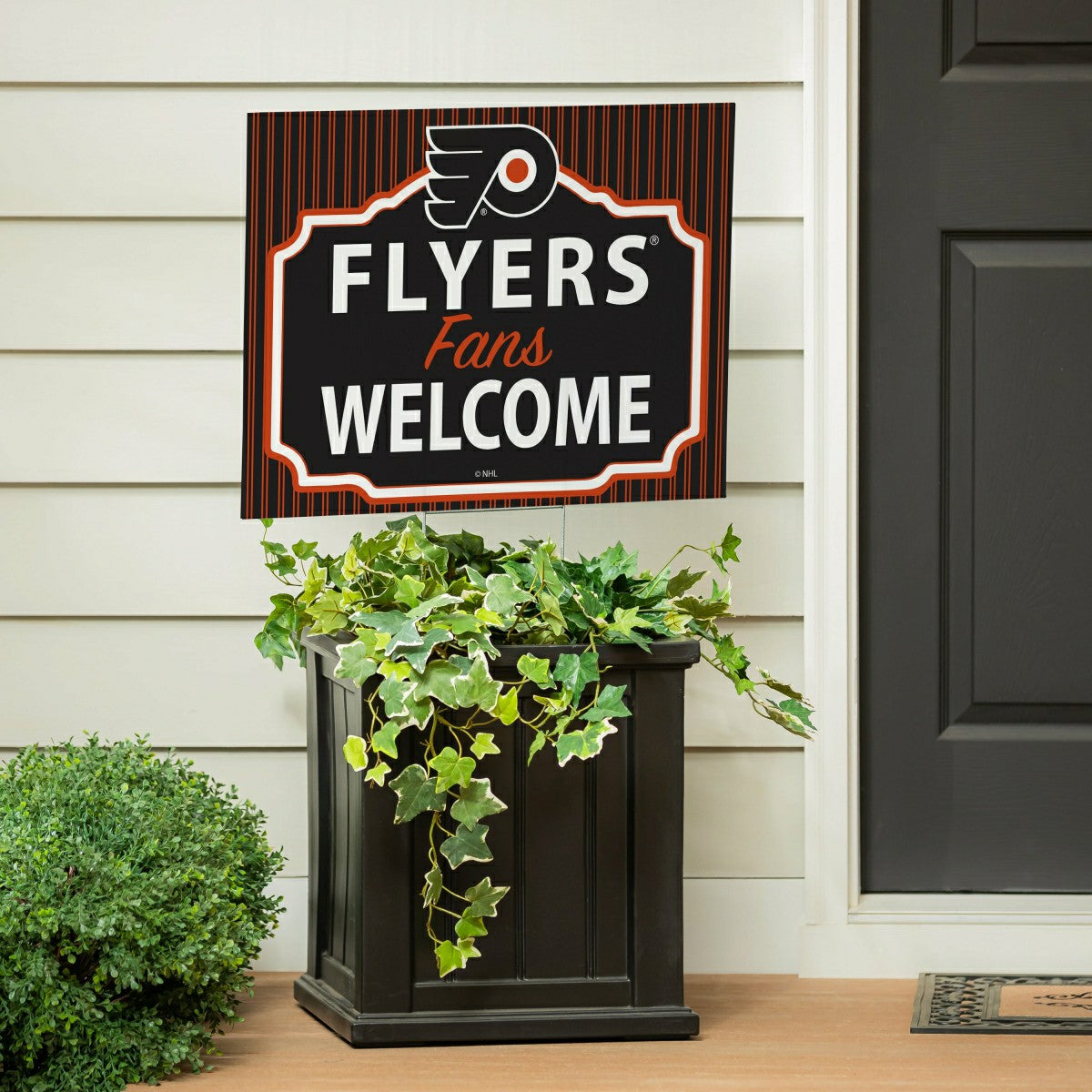 Philadelphia Flyers Coroplast Yard Sign, "Fans Welcome", NHL, Home