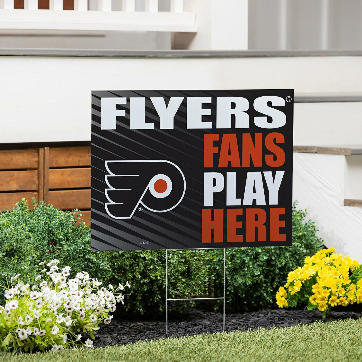 Philadelphia Flyers Coroplast Yard Sign "Fans Play Here", NHL, Home