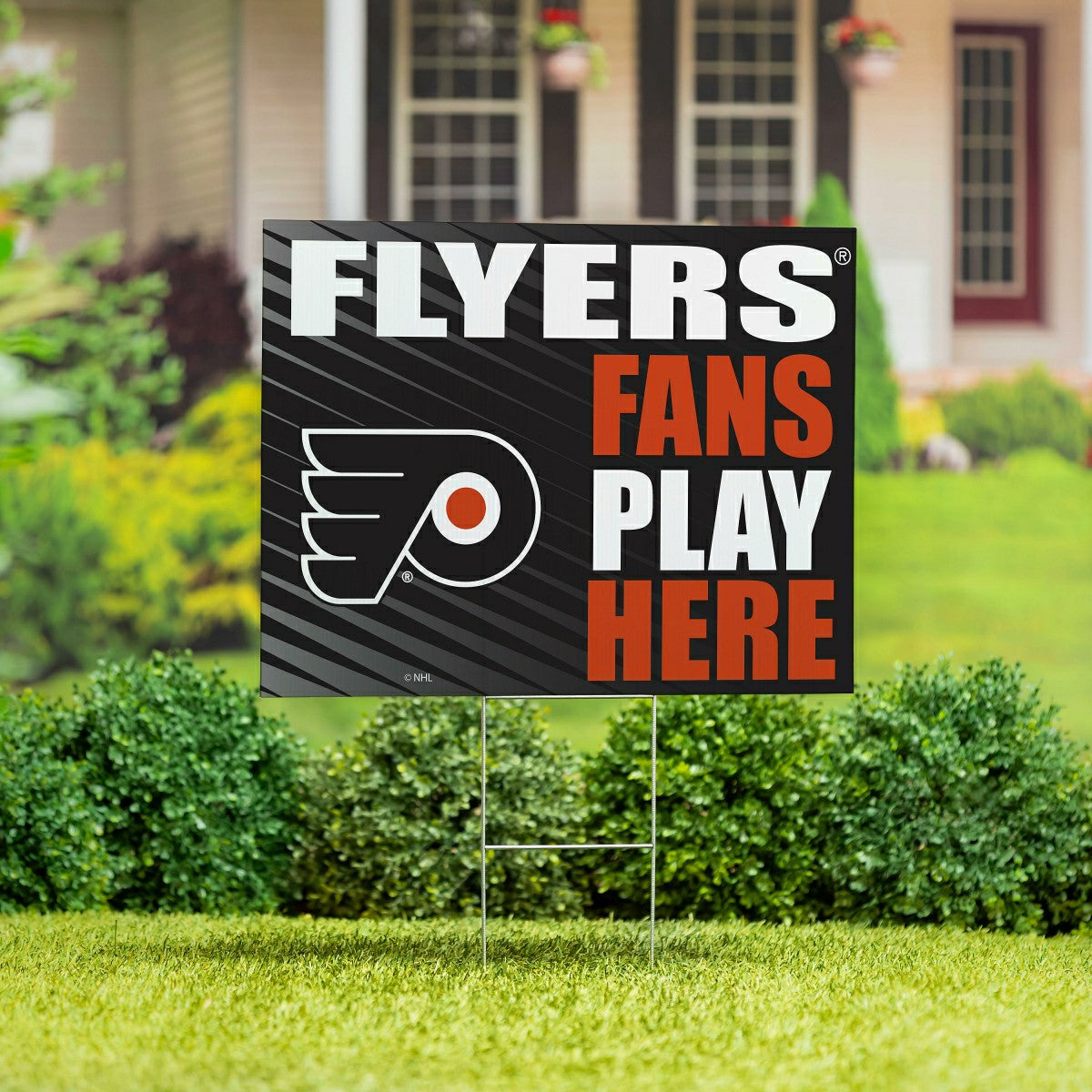 Philadelphia Flyers Coroplast Yard Sign "Fans Play Here", NHL, Home