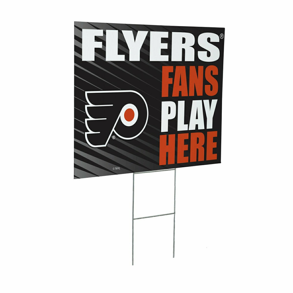 Philadelphia Flyers Coroplast Yard Sign "Fans Play Here", NHL, Home
