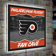 Philadelphia Flyers 23"H x 23"L LED Wall Decor, Edgelite, Square, NHL, Home