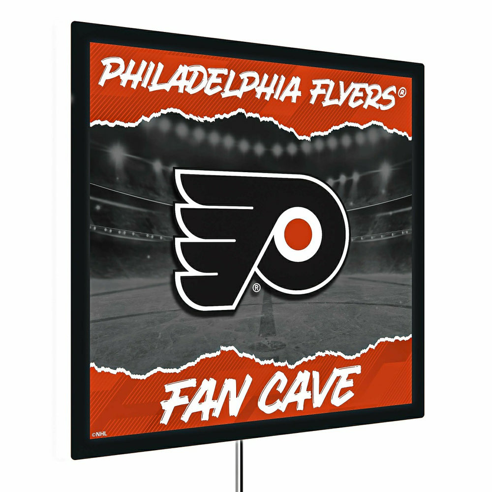 Philadelphia Flyers 23"H x 23"L LED Wall Decor, Edgelite, Square, NHL, Home