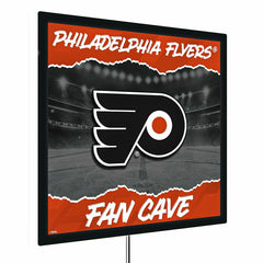Philadelphia Flyers 23"H x 23"L LED Wall Decor, Edgelite, Square, NHL, Home