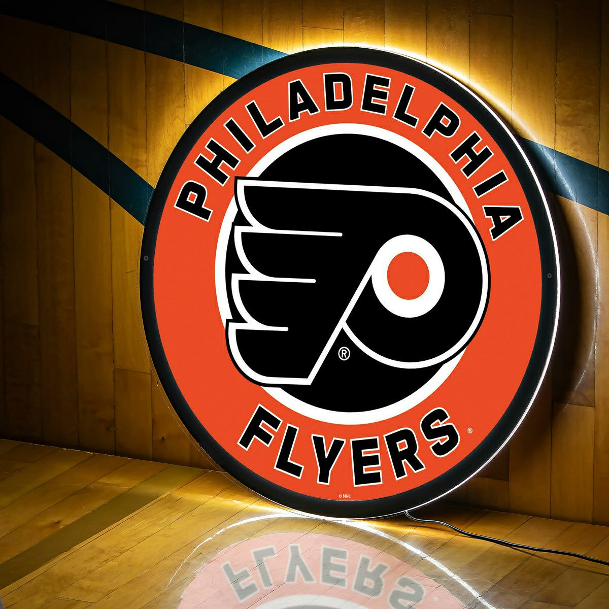 LED Wall Decor, Round, Philadelphia Flyers, NHL, Home