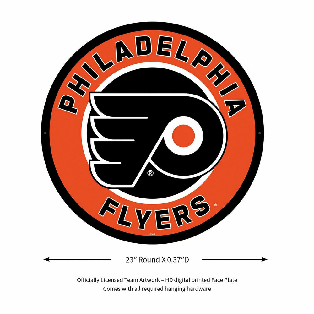LED Wall Decor, Round, Philadelphia Flyers, NHL, Home