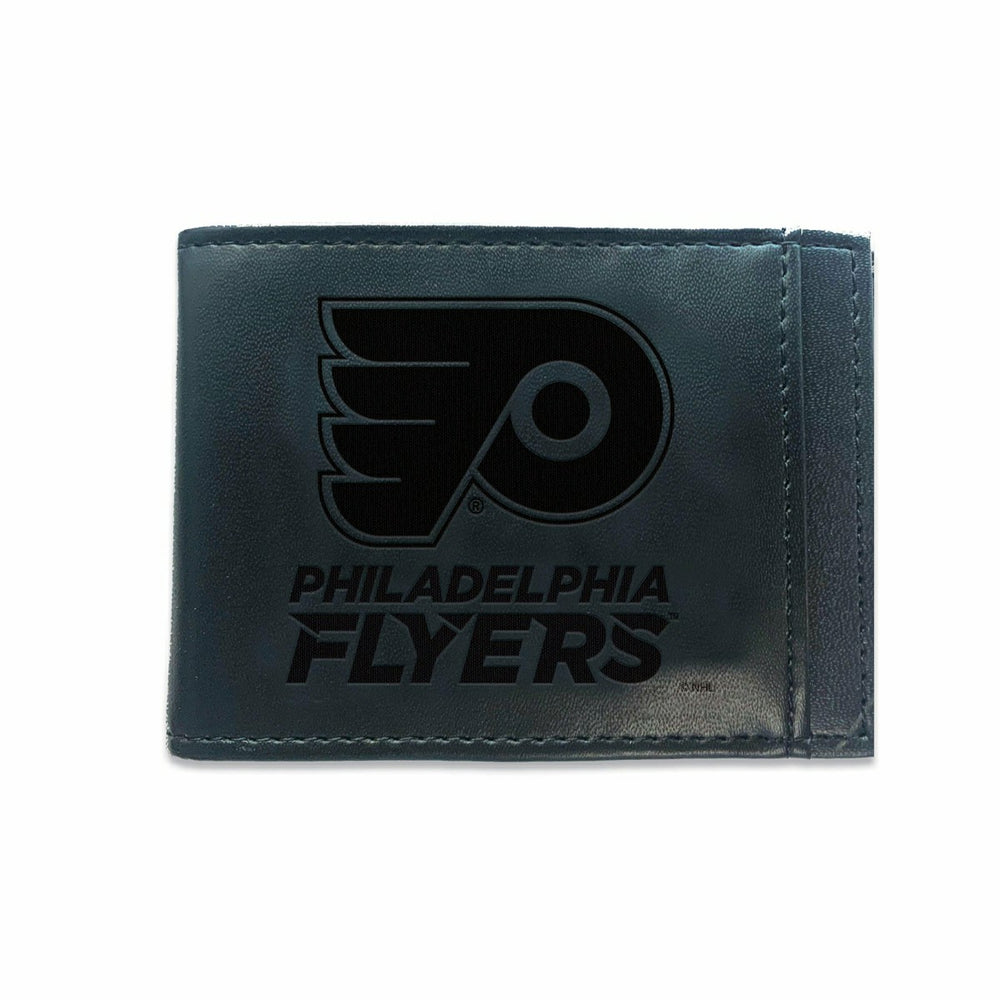 Front Pocket Wallet w/ RFID Blocking, Philadelphia Flyers, Black, NHL, Home