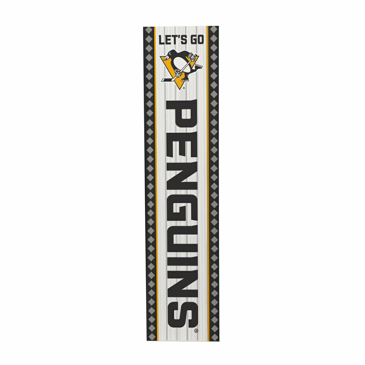 47" Double Sided Leaner, Pittsburgh Penguins, Christmas, NHL, Home