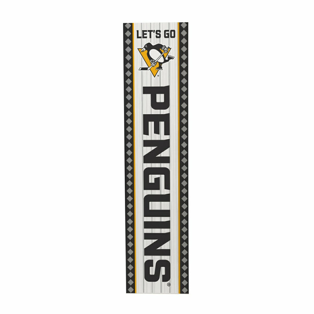 47" Double Sided Leaner, Pittsburgh Penguins, Christmas, NHL, Home