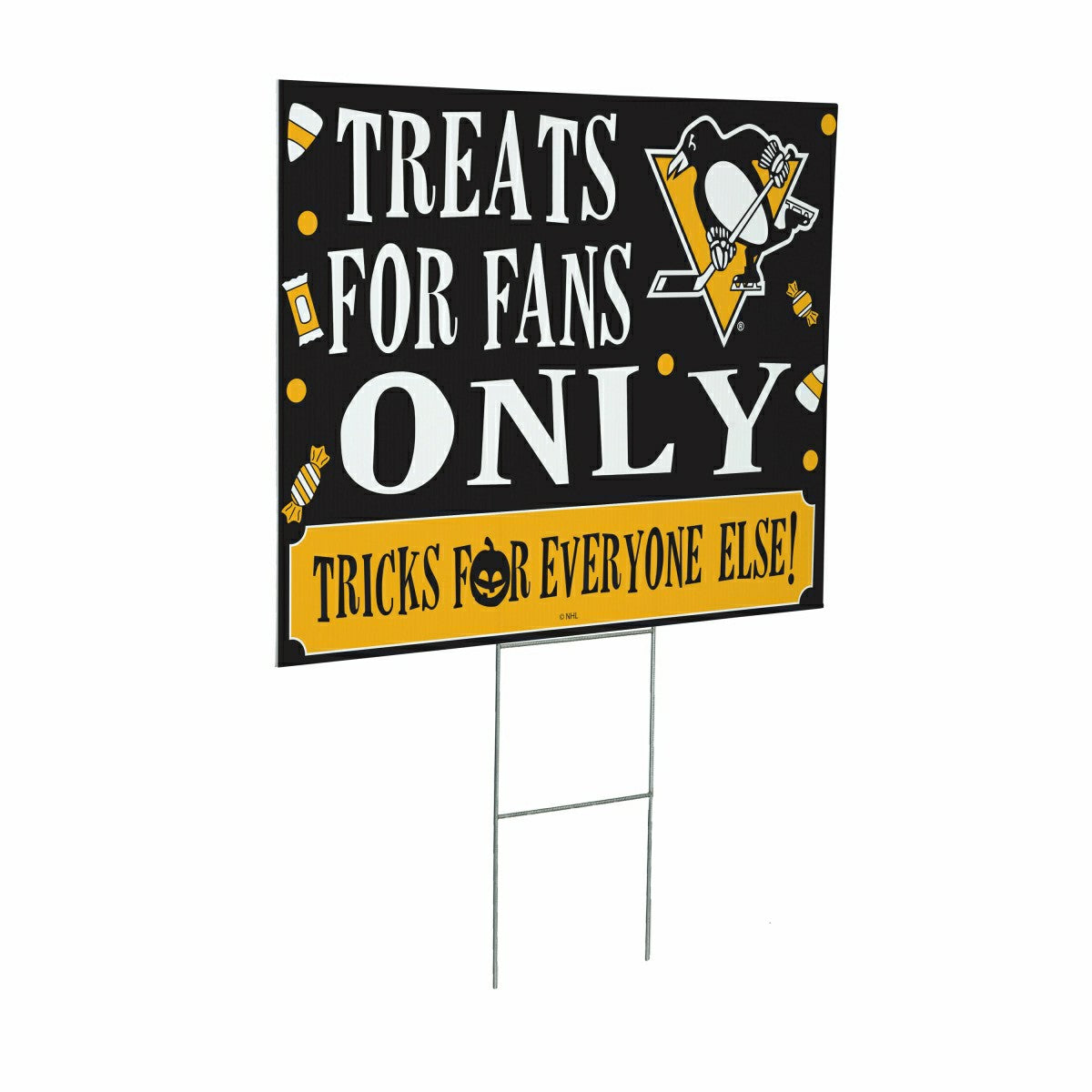 Pittsburgh Penguins Yard Sign, Halloween Treats for Fans, NHL, Home