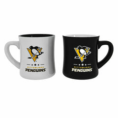 Pittsburgh Penguins 10oz Ceramic Cup Set, 2pc, NHL, Home