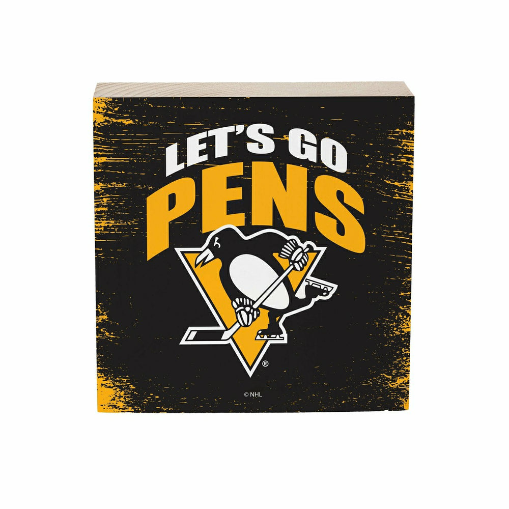 Pittsburgh Penguins Plock, Down Home Fans, 6x6, NHL, Home