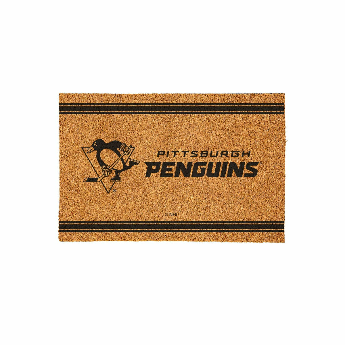 Pittsburgh Penguins Large One Color Coir Mat, 36"x24", NHL