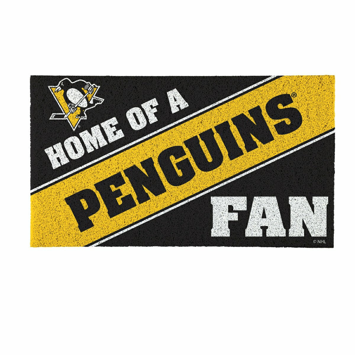 Pittsburgh Penguins, PVC Mat COLOR, Home of a Fan, NHL
