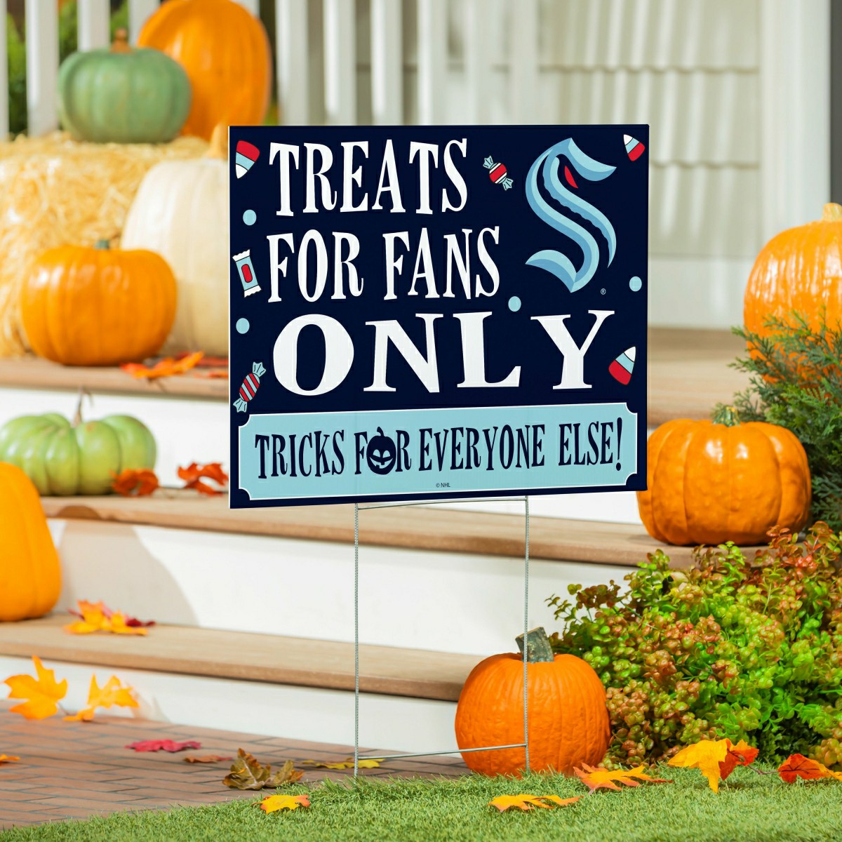 Seattle Kraken Yard Sign, Halloween Treats for Fans, NHL, Home