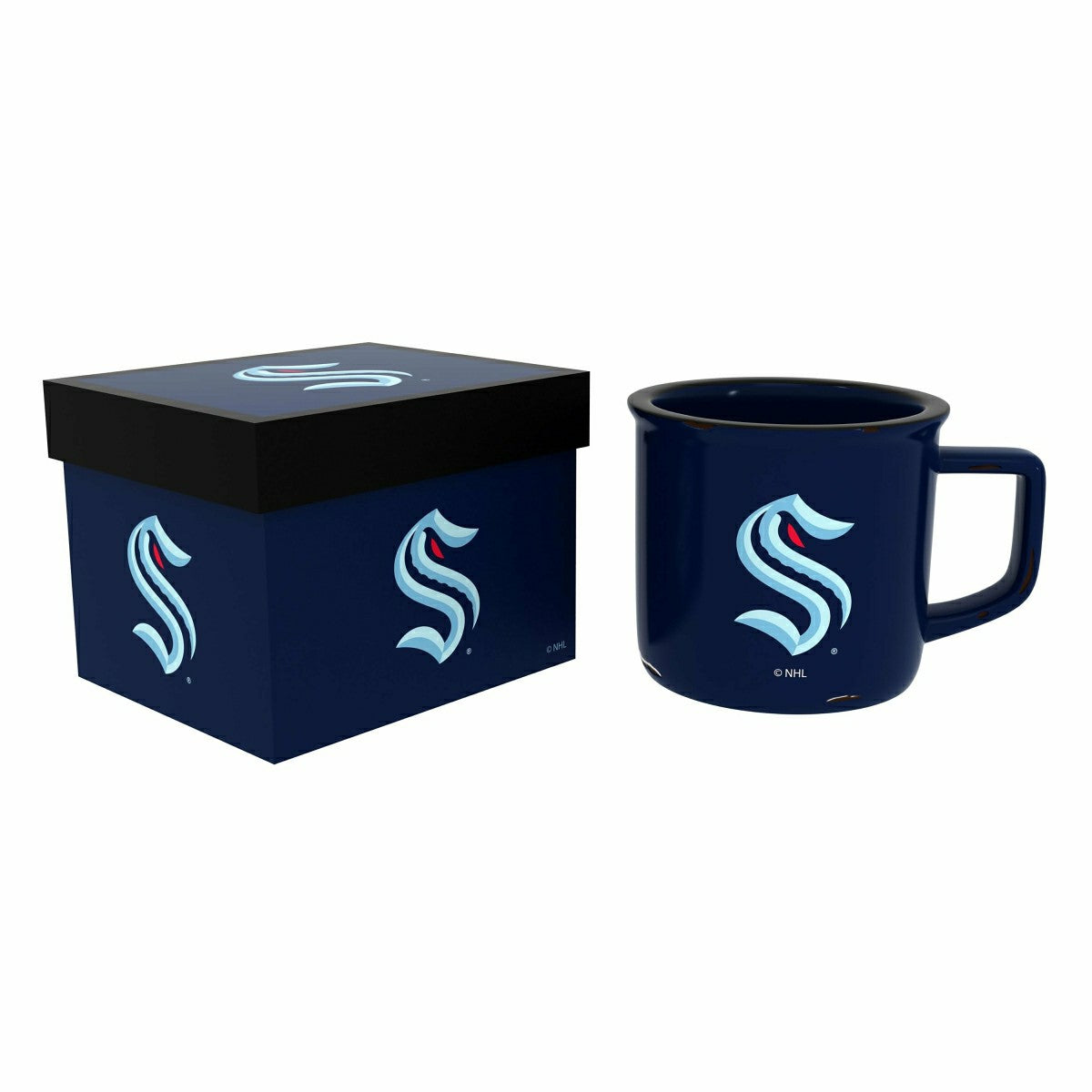 Seattle Kraken Ceramic Camp Cup with Enamel Finish, 14oz, NHL, Home