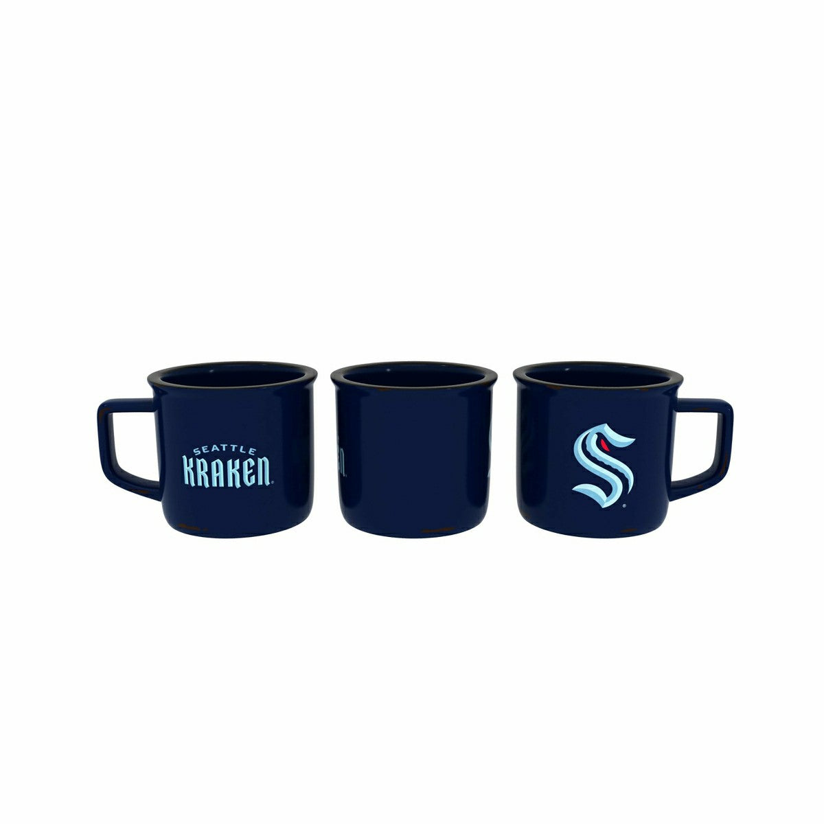 Seattle Kraken Ceramic Camp Cup with Enamel Finish, 14oz, NHL, Home