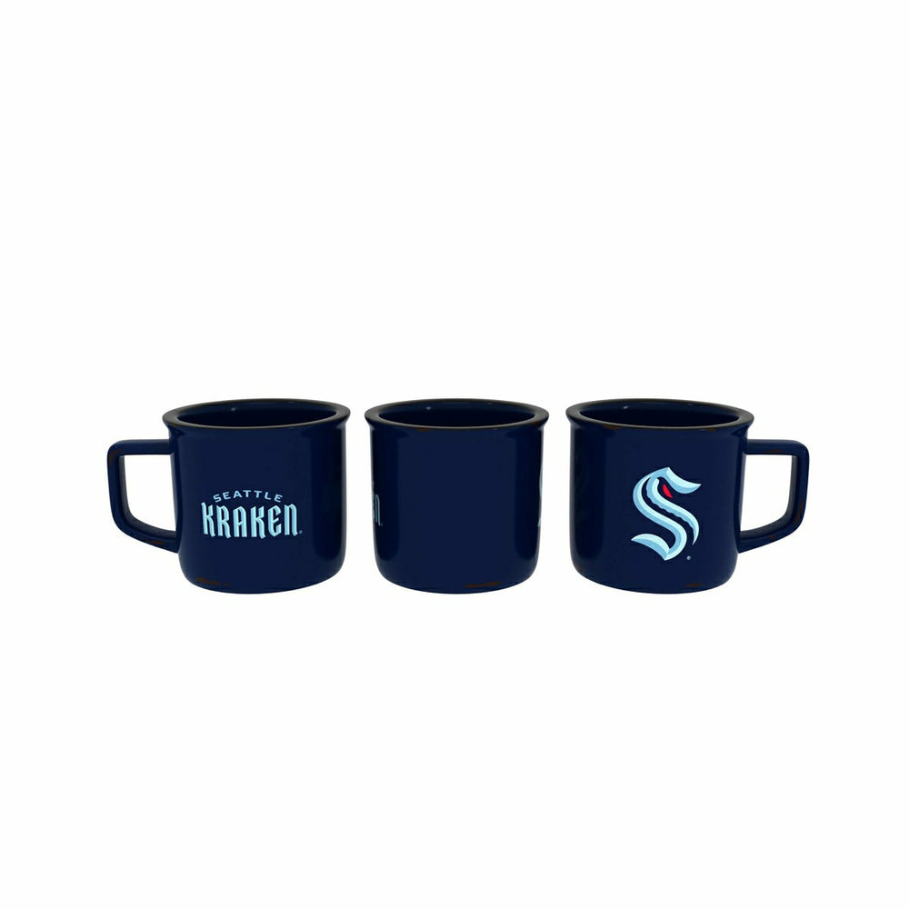 Seattle Kraken Ceramic Camp Cup with Enamel Finish, 14oz, NHL, Home