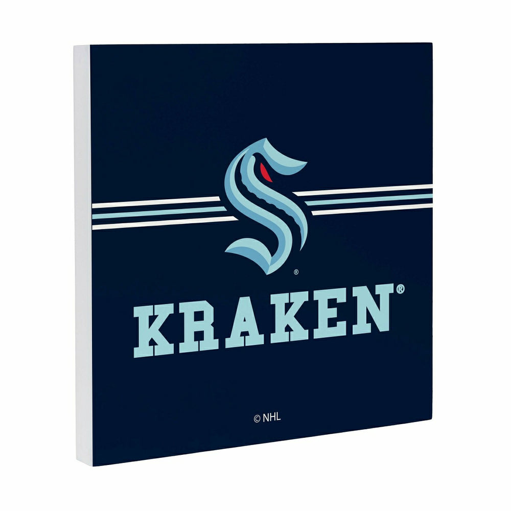 Seattle Kraken Wood Wall Sign, 12x12, NHL, Home